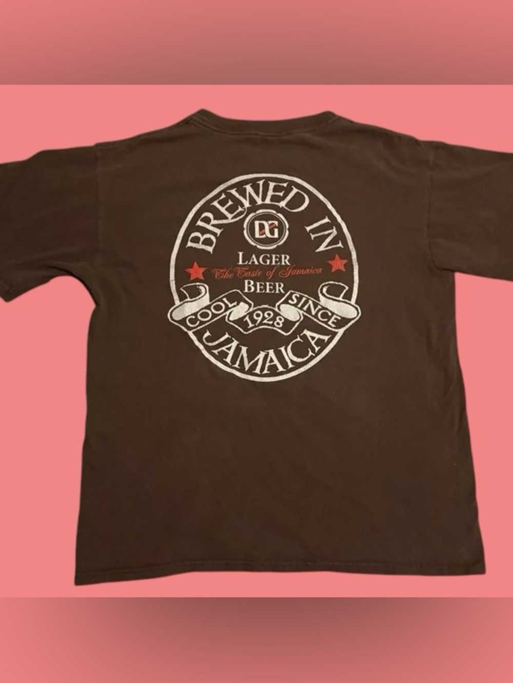 💎Ripe 'Brewed in Jamaica' Brown Graphic Short-Sleeve Tee